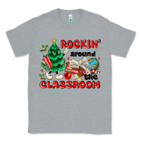Heather Grey rockin around the classroom Classic Tee - MaliasSmallBusiness