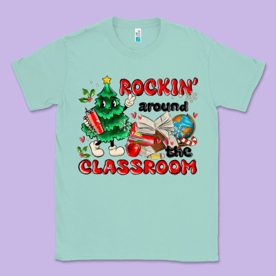Rockin Around The Classroom Classic Tee Designed By Maliassmallbusiness