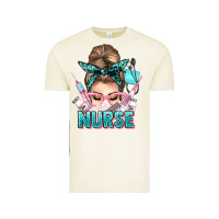 Vintage Arctic nurse life messy bun Vintage Tee - NancyCooperArtShop