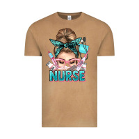 Vintage Camel nurse life messy bun Vintage Tee - NancyCooperArtShop