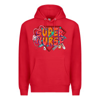 Red super nurse Premium Hoodie - CowGirlArtShop