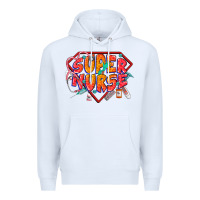 White super nurse Premium Hoodie - CowGirlArtShop