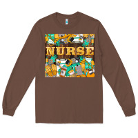 Chestnut Green And Yellow Nurse Long Sleeve Tee - LillyAllenDesigns