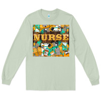 Matcha Green And Yellow Nurse Long Sleeve Tee - LillyAllenDesigns