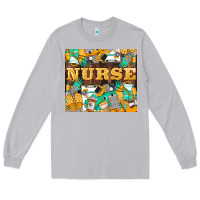 Moon Dust Green And Yellow Nurse Long Sleeve Tee - LillyAllenDesigns