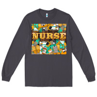 Smoke Green And Yellow Nurse Long Sleeve Tee - LillyAllenDesigns