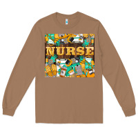 Toasted Coconut Green And Yellow Nurse Long Sleeve Tee - LillyAllenDesigns