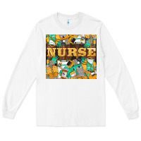 White Green And Yellow Nurse Long Sleeve Tee - LillyAllenDesigns