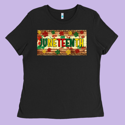 Juneteenth Licence Plate Template Ladies Tee Designed By Artiststas
