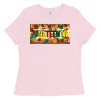 Bubblegum Pink juneteenth licence plate template Ladies Tee - Artiststas
