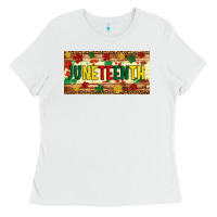White juneteenth licence plate template Ladies Tee - Artiststas