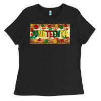 Juneteenth Licence Plate Template Ladies Tee | Teevron