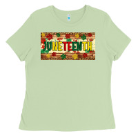 Matcha juneteenth licence plate template Ladies Tee - Artiststas
