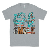 Heather Grey it’s a beautiful day to smile Classic Tee - JahusDesignShop