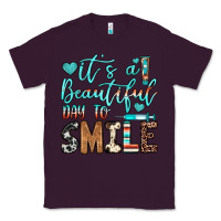 Plum it’s a beautiful day to smile Classic Tee - JahusDesignShop