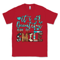 Red it’s a beautiful day to smile Classic Tee - JahusDesignShop