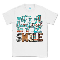 White it’s a beautiful day to smile Classic Tee - JahusDesignShop