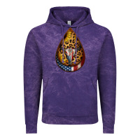 Cloud Purple american sunflower bullskull teardrop earrings Vintage Hoodie - Jasminsmagicworld