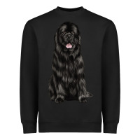 Black newfoundland dog Heavyweight Sweatshirt - LillyAllenDesigns