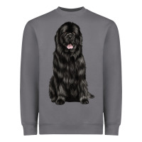 Storm newfoundland dog Heavyweight Sweatshirt - LillyAllenDesigns