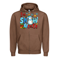 Chestnut i'm snow cute Zipper Hoodie - texasbilliewilder