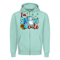 Seafoam i'm snow cute Zipper Hoodie - texasbilliewilder