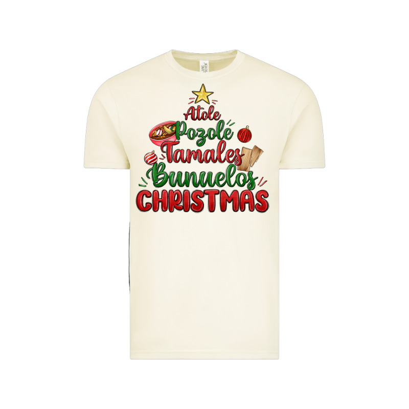 Atole Pozole Mexican Christmas Vintage Tee by MaliasSmallBusiness | Teevron