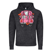 Vintage Black valentines day gnome truck Vintage Hoodie - MaliasSmallBusiness