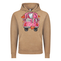 Vintage Coffee valentines day gnome truck Vintage Hoodie - MaliasSmallBusiness