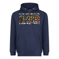Navy Its the guts and its the glory 4th of july Heavyweight Hoodie - CowGirlArtShop