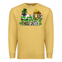 Antique Gold St. Patrick's cat who needs luck when you are this Premium Sweatshirt - CowGirlArtShop