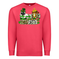 Cardinal St. Patrick's cat who needs luck when you are this Premium Sweatshirt - CowGirlArtShop