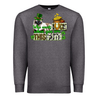 Charcoal Heather St. Patrick's cat who needs luck when you are this Premium Sweatshirt - CowGirlArtShop