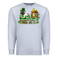 Heather Grey St. Patrick's cat who needs luck when you are this Premium Sweatshirt - CowGirlArtShop
