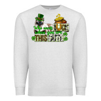 Oatmeal Heather St. Patrick's cat who needs luck when you are this Premium Sweatshirt - CowGirlArtShop