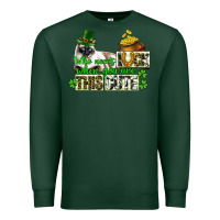 Sports Green St. Patrick's cat who needs luck when you are this Premium Sweatshirt - CowGirlArtShop