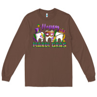 Chestnut mardi gras celebration with teeth Long Sleeve Tee - LillyAllenDesigns