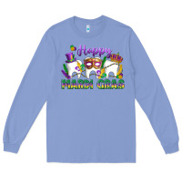 Colony Blue mardi gras celebration with teeth Long Sleeve Tee - LillyAllenDesigns
