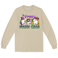 Mushroom mardi gras celebration with teeth Long Sleeve Tee - LillyAllenDesigns