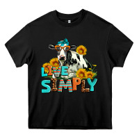 Black live simply Heavy Core Tee - AdoDesignShop