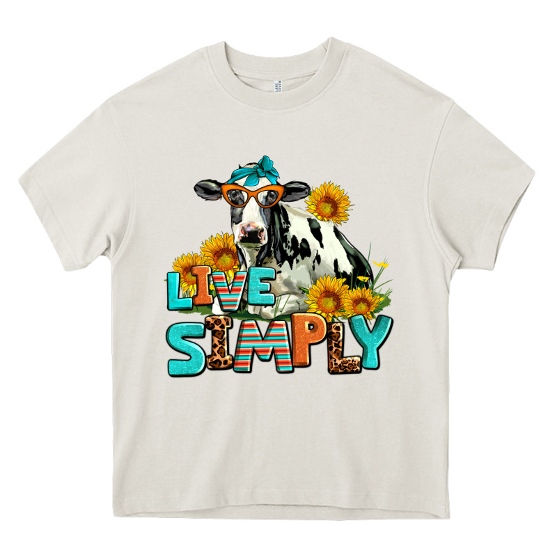 Live Simply Heavy Core Tee by AdoDesignShop | Teevron