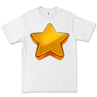 White 3d golden stars Premium Tee - AdoDesignShop