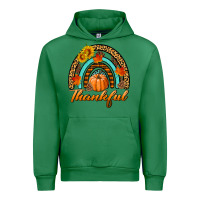 Emerald thankful pumpkin rainbow Urban Hoodie - BundleAndBundleShop
