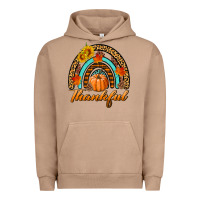 Pigment Burro thankful pumpkin rainbow Urban Hoodie - BundleAndBundleShop
