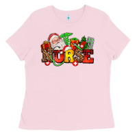 Nurse With Christmas Ladies Tee | Teevron