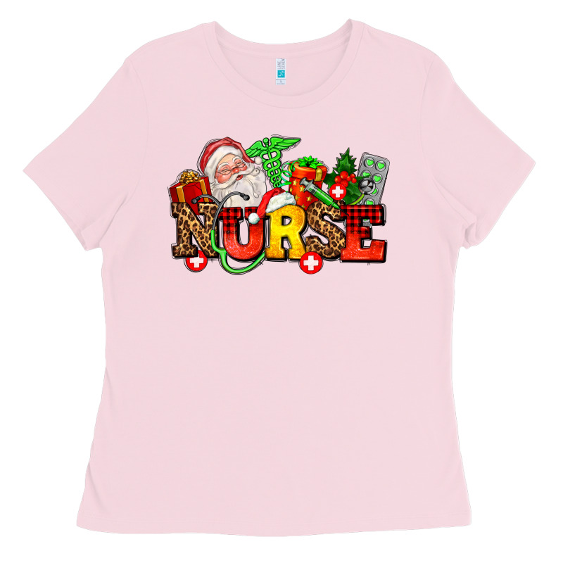 Nurse With Christmas Ladies Tee by AdoDesignShop | Teevron