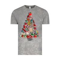 Cloud Rock teacher christmas tree Vintage Tee - MaliasSmallBusiness
