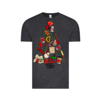 Vintage Black teacher christmas tree Vintage Tee - MaliasSmallBusiness