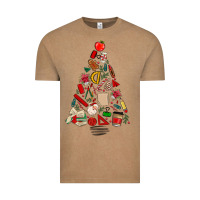 Vintage Coffee teacher christmas tree Vintage Tee - MaliasSmallBusiness