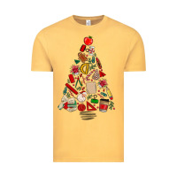 Vintage Mustard teacher christmas tree Vintage Tee - MaliasSmallBusiness